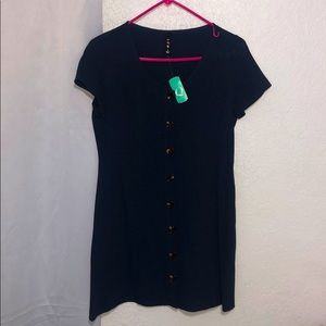 Navy Button dress